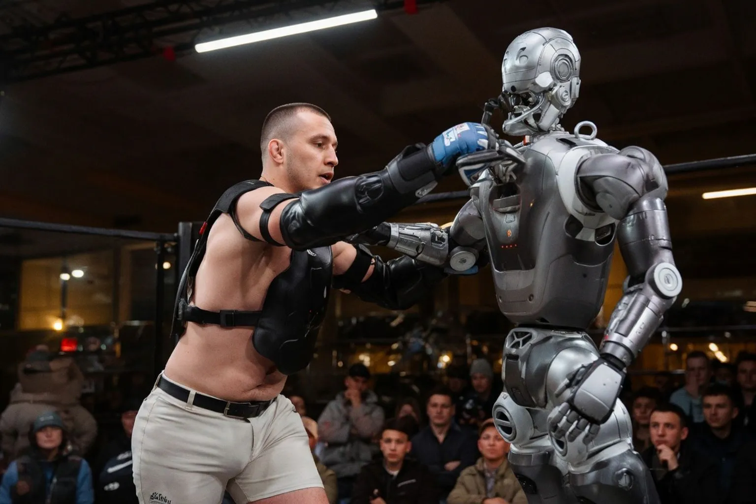 Человек против робота: итоги первого показательного боя в стиле MMA